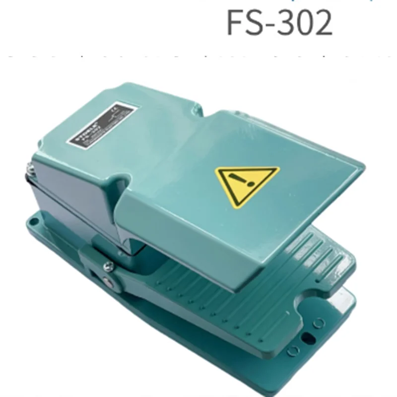 Original Foot Switch FS-302 Machine Tool Silver Contact Waterproof and Dustproof 10A/15A AC250V Self Reset 1NO 1NC