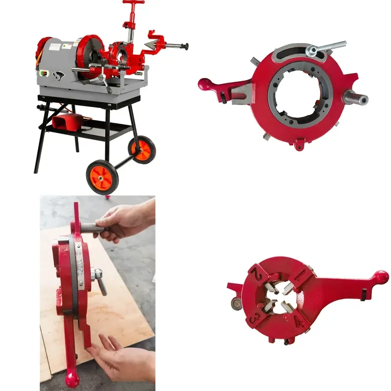 for Factory 1/2 to 4 Inch Pipe Tapping Machine Electric Pipe Threader Tool for Plumbing and Industrial Pipe Threading Tasks