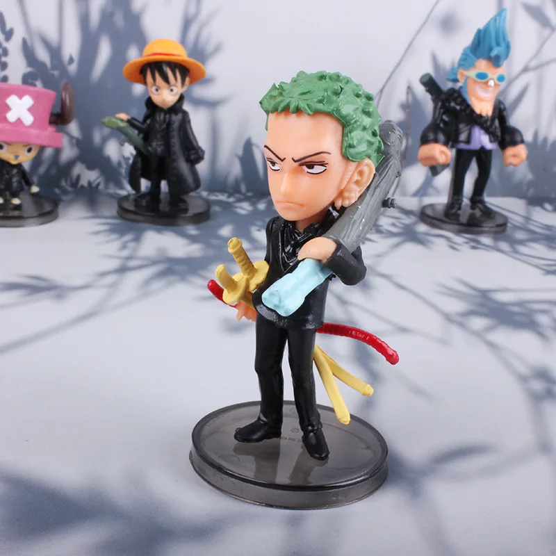 One Piece Teatro Edição Anime Figure, Action Figurine, Boneca Modelo, Brinquedos Presente, Filme, Roronoa, Zoro, Luffy, Nami, Sanji, 6Pcs