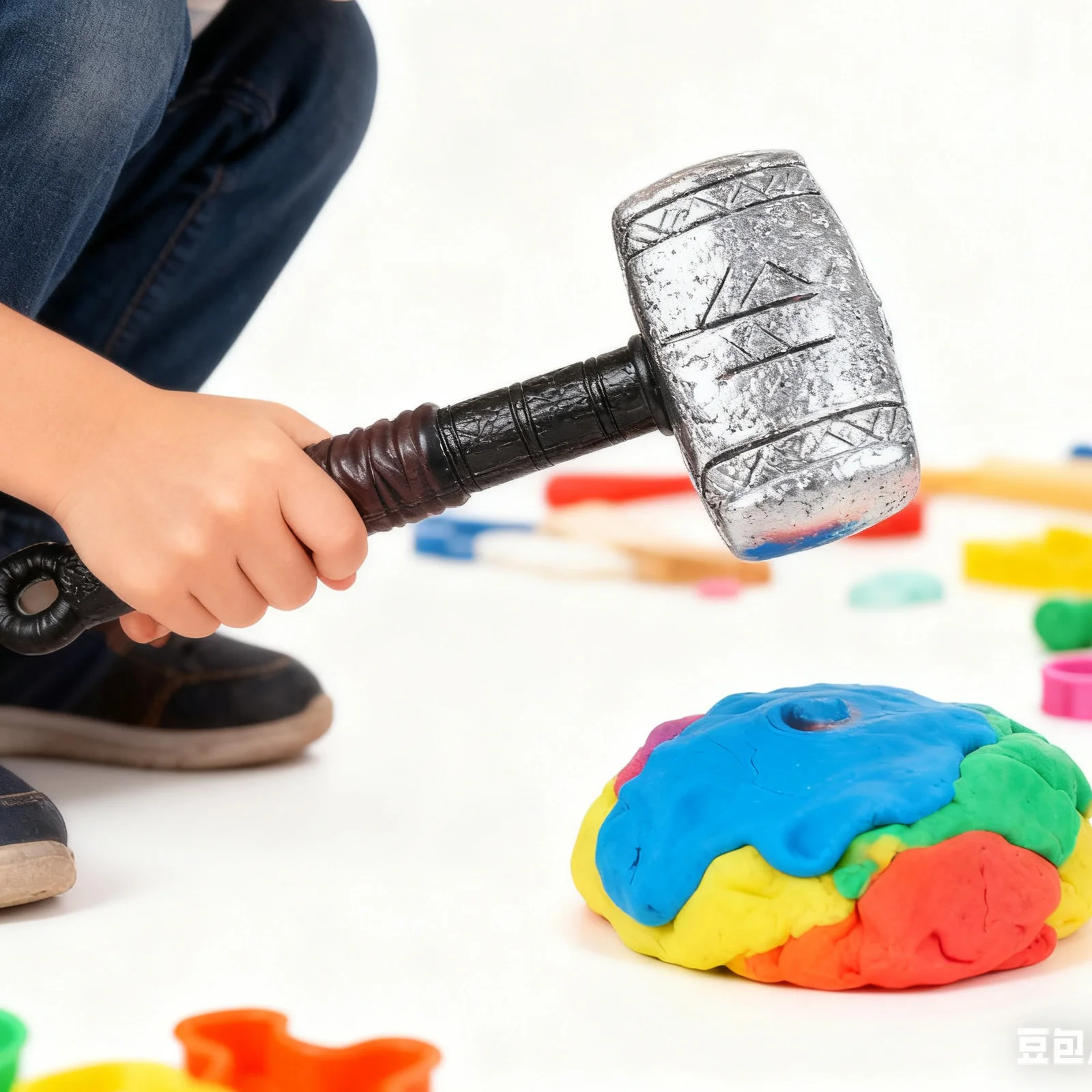 Accesorios de martillo pirata para niños y adultos, accesorio de disfraz de Halloween realista y ligero de plástico suave, truco o fiesta de Cosplay, 2 uds.