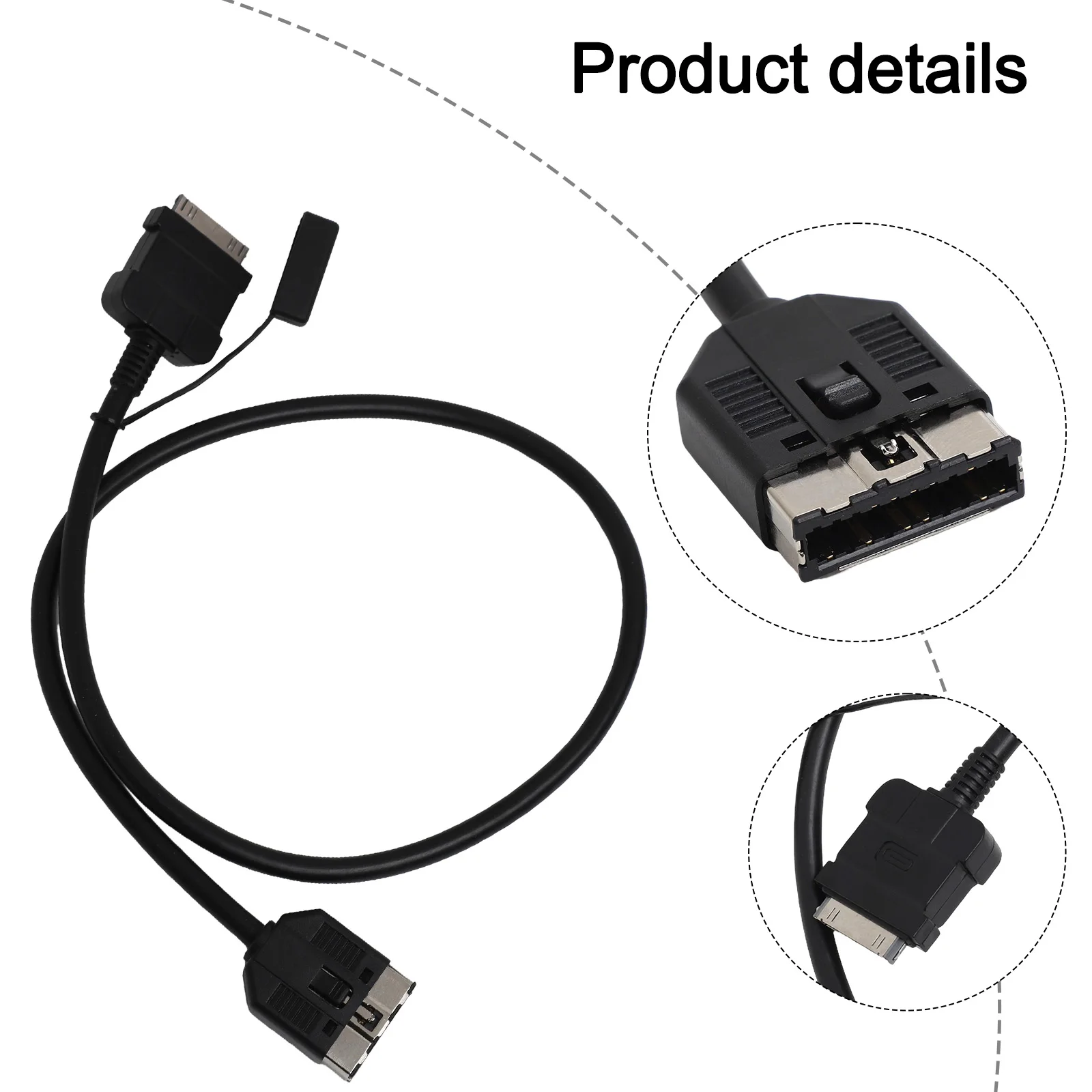 30pin Audio Interface Cable for iPhone Suitable for Land Rover and For Jaguar Car Models for In Dash Console Connection