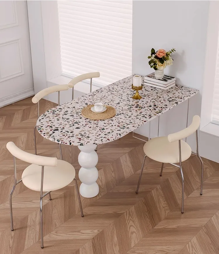 &Designer Garden Dining Table Center Coffee Nordic High Hallway Wall Chairs Small Restaurant Mesa Salon Furniture