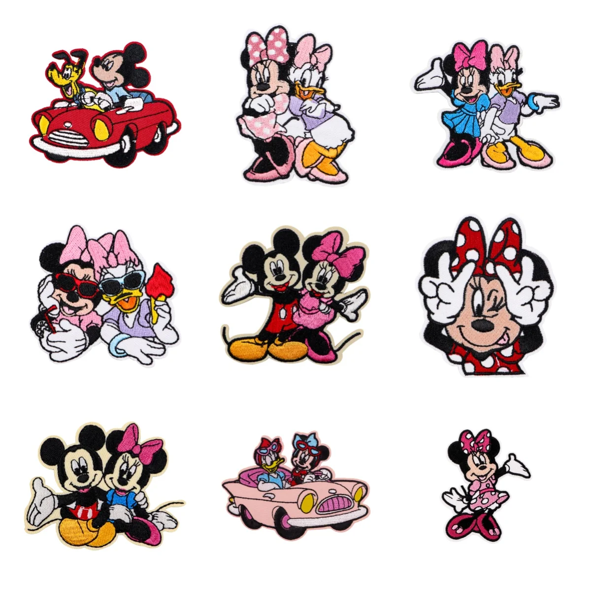 

Cartoon Mickey Mouse Embroidery Patch Iron On Patches For Clothing Thermoadhesive Patches For Jackets Sewing DIY Sticker