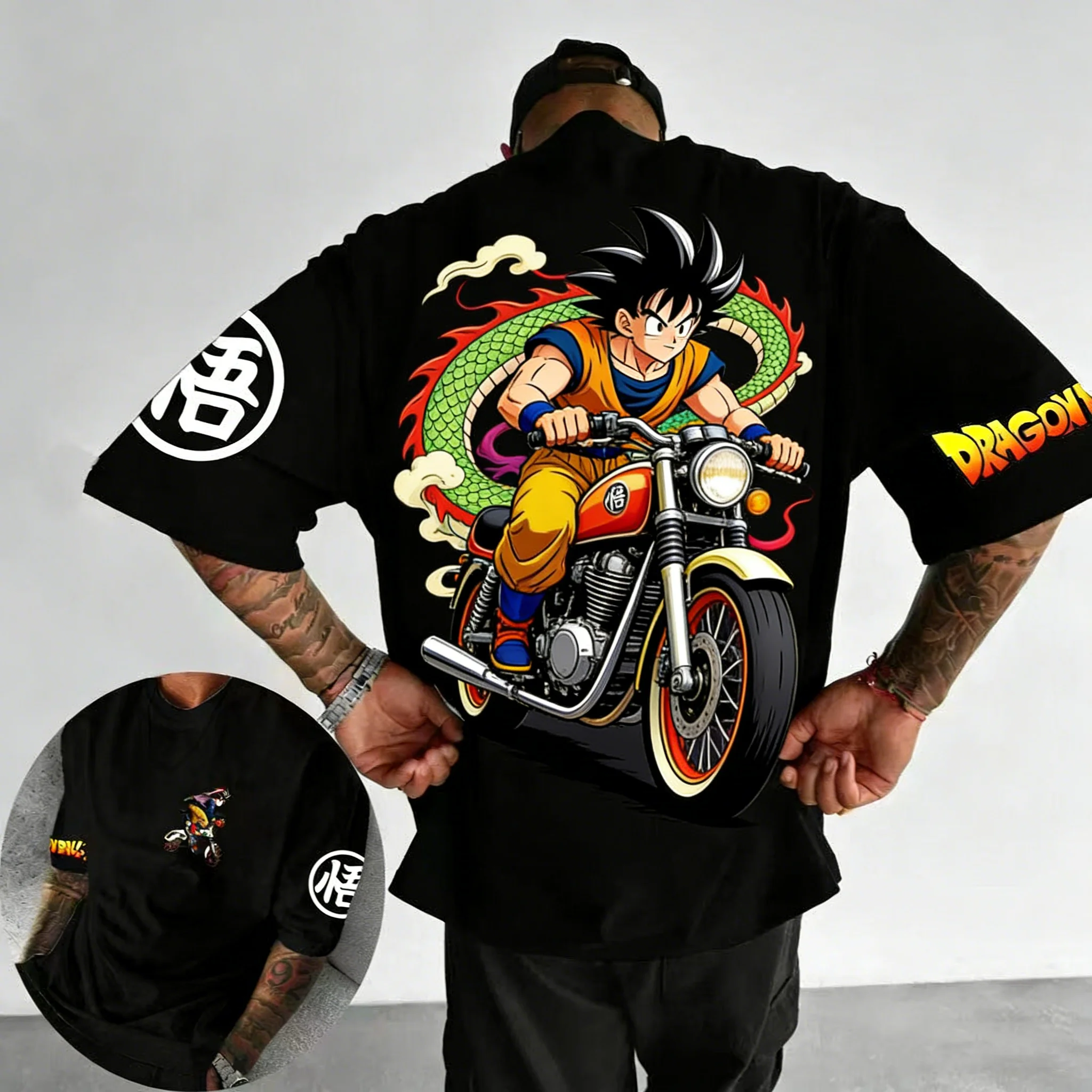 

Dragon Ball Summer Men's T-shirt Japanese Anime 21st Century Style Rei Kwakubo Style Children's Adult Short-sleeved Shirt