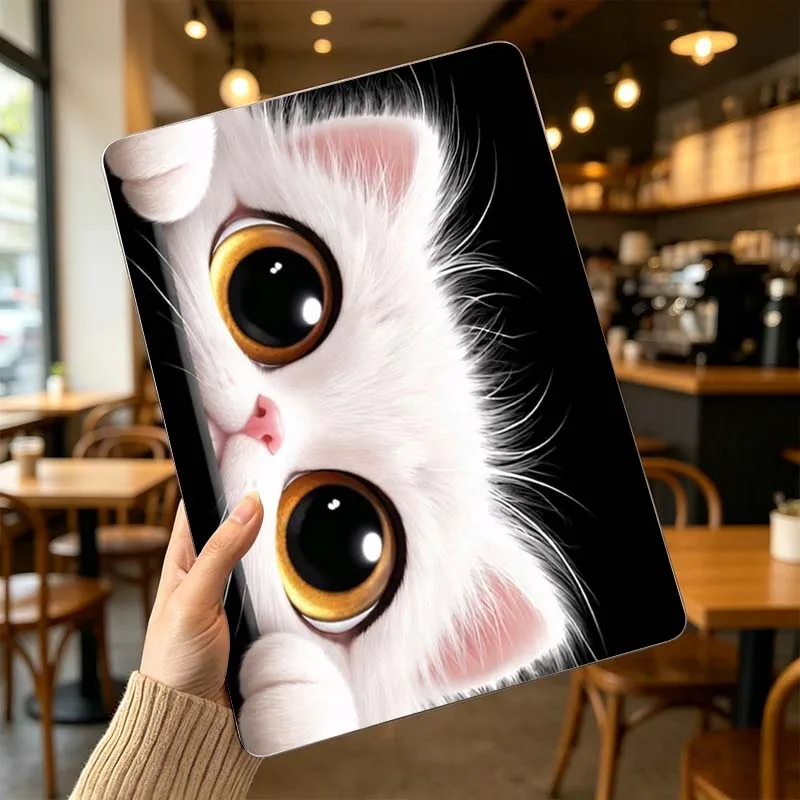 For Apple MacBook Air Pro 13.3 14.2 15.3 11.6 12 16 13 inch Laptop Protective Case Hard Shell Cartoon Cat Pattern Cover