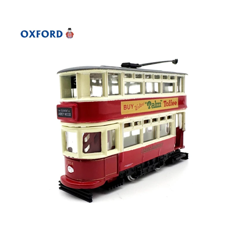 

1:148 масштаб сплава OXFORD London Tram модель автомобиля литой под давлением готовый продукт имитация коллекции игрушек статическая модель орнамент