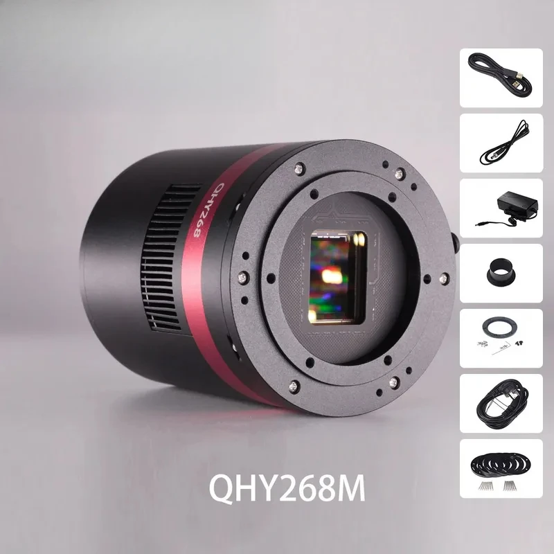 Max QHYCCD QHY268M Black And White COMS 26MP Astronomical Cooled Camera W/ Humidity Sensor