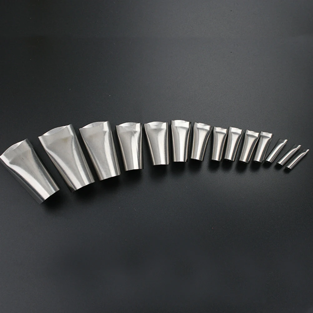 

Glass Glue Gun Nozzle 5 Sizes Stainless Steel Caulk Accessories Tip Head Reusable Caulking Finisher Anti Corrosion Sealing Tool