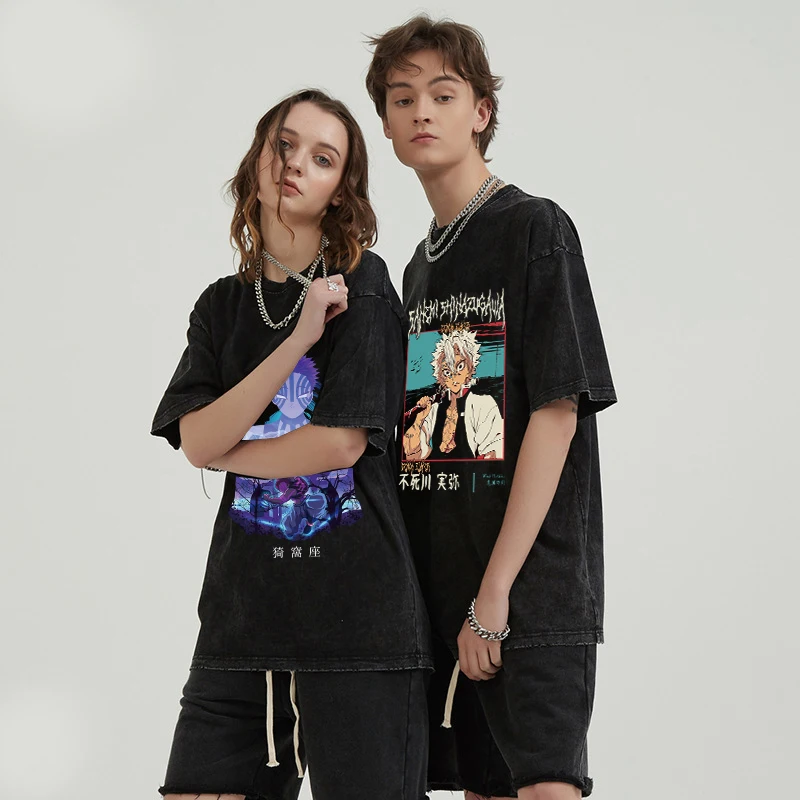 Graphic Casual Oversized Cotton Tees for Men Women Workout Fitness T-Shirt Summer Short Sleeve Tops Vintage Harajuku Streetwear