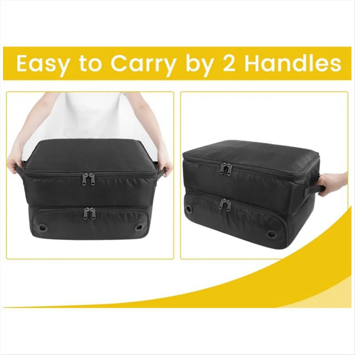 ABST Golf Trunk Organizer with Shoe Storage, Multi-Compartment Car Storage Box Golf Accessories