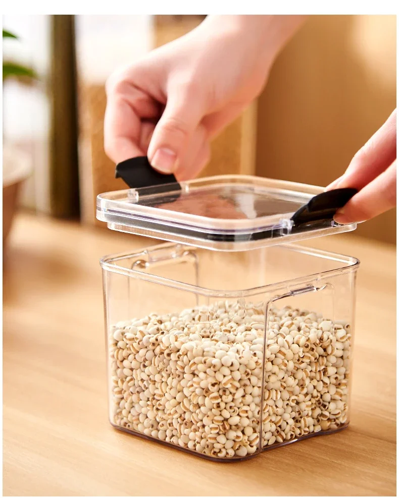 RibasuBB Set di contenitori per spezie da cucina, multifunzione, con coperchio, 5 griglie, contenitore per ingredienti da cucina, per frutta e spezie, per sala da pranzo, soggiorno