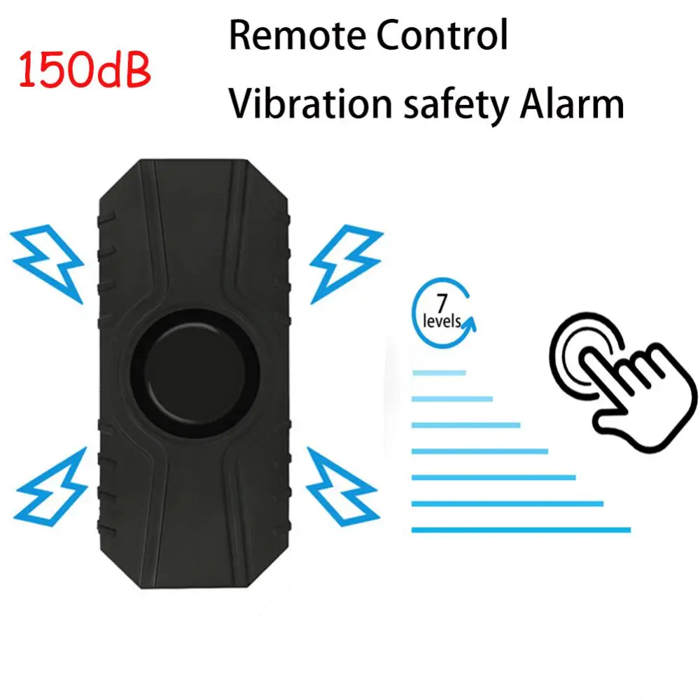 Intelligent Bluetooth Wireless Anti-theft Motorcycle Alarm 150dB Loud With Remote Waterproof Bicycle Anti-theft Alarm Vibration