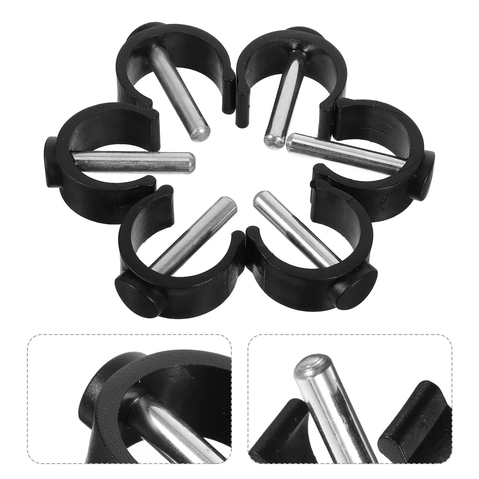 6Pcs Walker Replacement Parts C Shape Clips Lock Clamp Buckle Anti Slip Handle Crutch Walking Stick Accessories