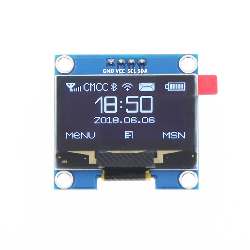 1/5 قطعة 1.3 "1.3 بوصة IIC I2C المسلسل 128x64 SSH1106 الرقمية OLED LCD Led عرض الأبيض الأزرق وحدة لاردوينو 12864 شاشة LCD B