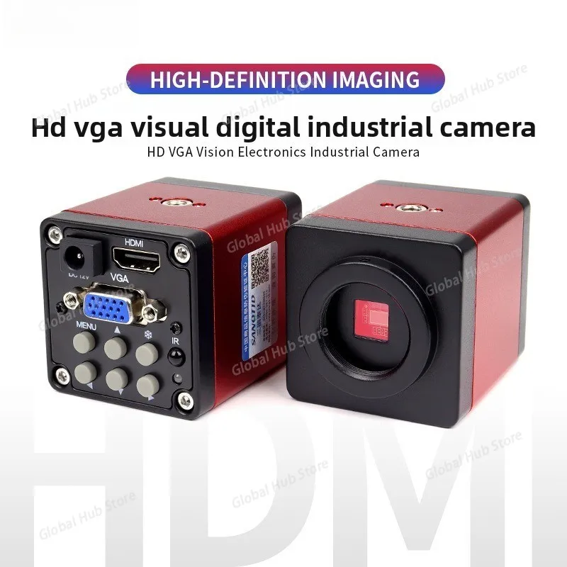14MP 1080P HDMI VGA Digital Video Microscope Camera Industrial C-mount For Phone PCB Soldering Repair