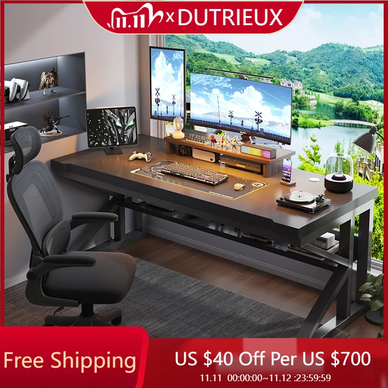 

Console Computer Desk Organizers Gaming Monitor Stand Living Room Table Art Ergonomic Modern Escritorios Entrance Furniture