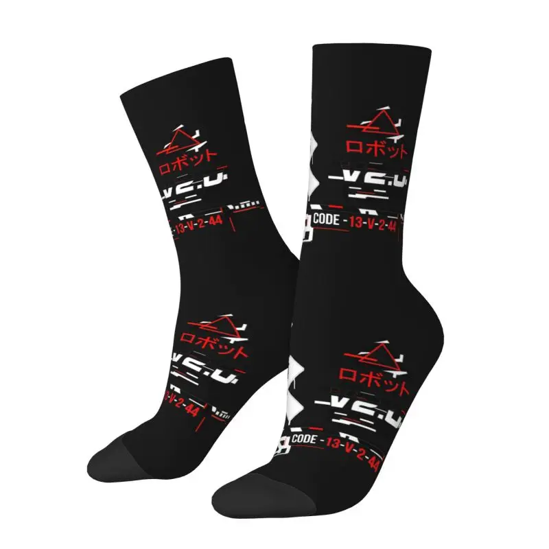 Techwear Men's Crew Socks Unisex Fashion 3D Print Japanese Future Tech Street Wear Style Dress Socks