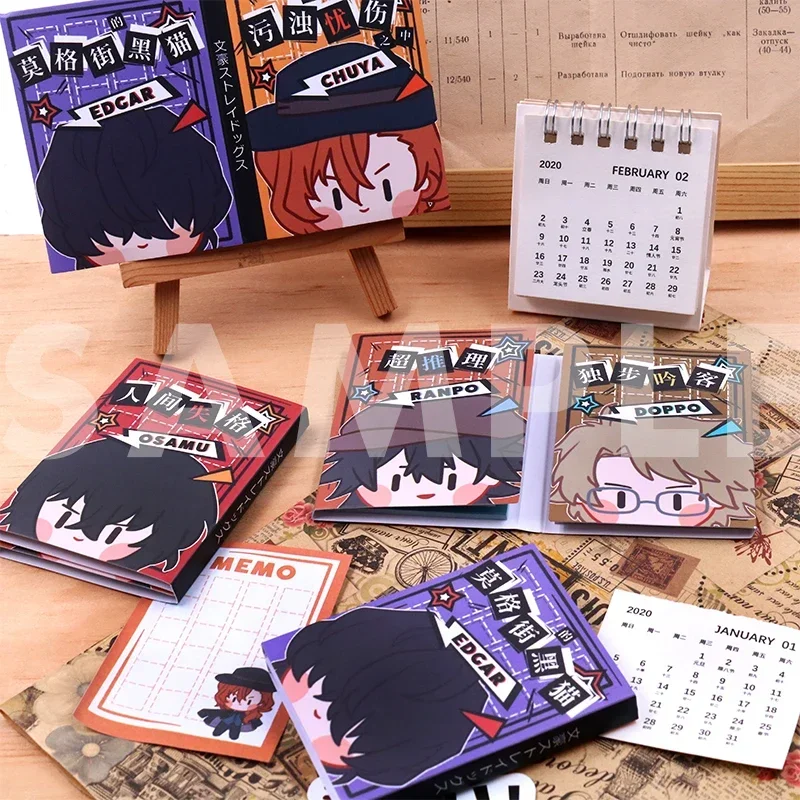 

Anime Bungo Stray Dogs Dazai Osamu Nakahara Chuya Cosplay Kawaii Memo Pad Student School Supplies Mascot Halloween Xmas Gift