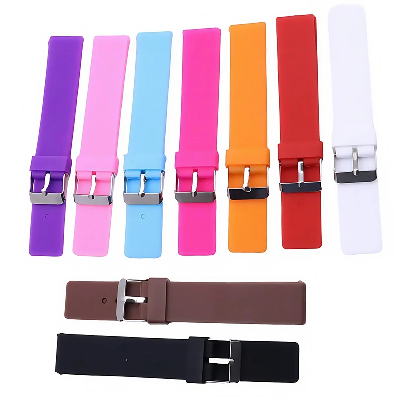 Quick Release Silicone Strap Suitable For Smart Watches 12mm14mm16mm18mm20mm clock accessories
