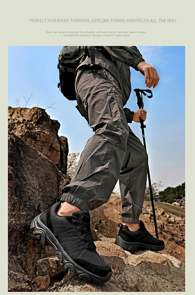2026 Neue Große Größen Paar-Wanderschuhe Damen Herren Outdoor Freizeit-Sportschuhe Rutschfeste Atmungsaktive Trekking-Trail-Laufschuhe – Detail 10