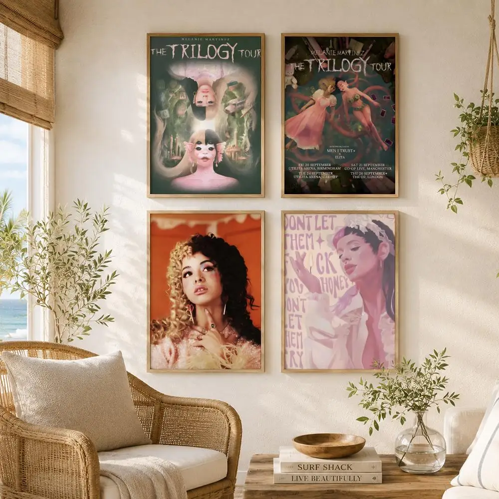 Singer M-Melanie Martinez Painting Calligraphy High-Quality Canvas Wall Mural Crease-Free For Living Room Bedroom Interiors