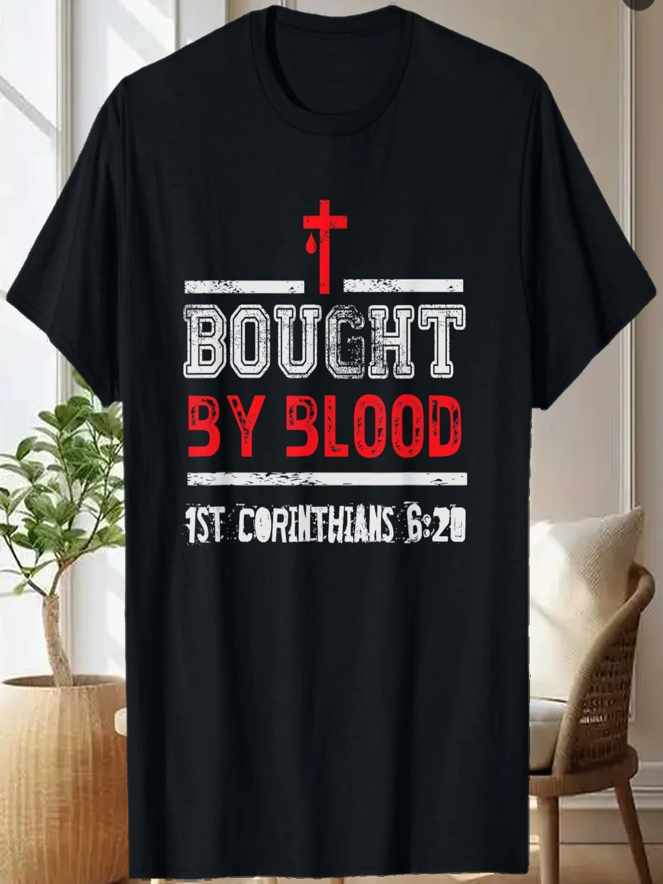 

Bought By Blood — 1 Corinthians 6 20 — футболка Christian Faith