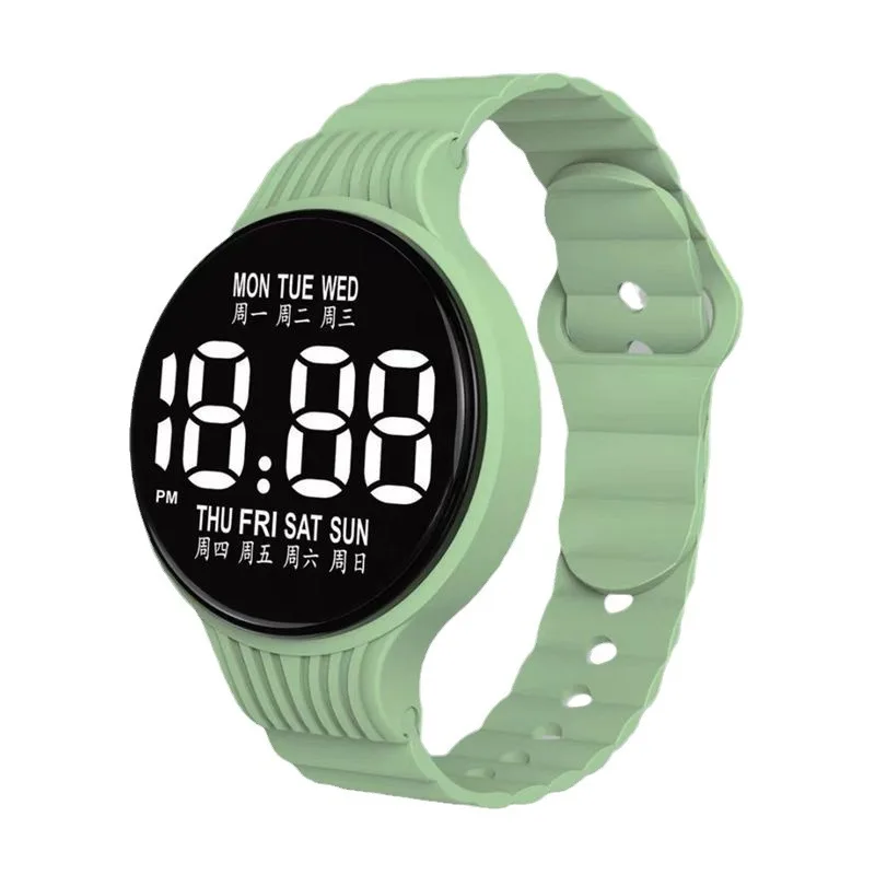 Orologi da polso digitali a LED per bambini Studenti Orologio sportivo impermeabile per bambini Ragazzo Ragazza Orologi elettronici con cinturino in silicone per esterni
