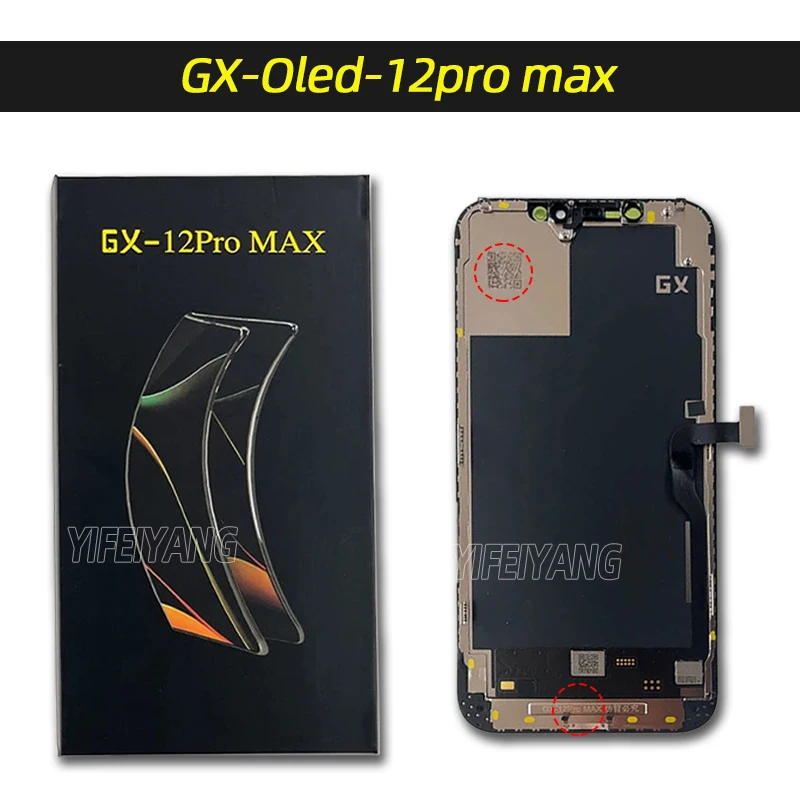 GX AMOLED LCD Screen for iPhone, Digitizer Assembly, 100% GX, XS MAX, XR, 11 OLED,12 13 pro Best GX Hard OLED