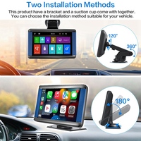 7Inch Car Capacitive Touch Navigation Screen Wireless Carplay And Android Auto Car Portable Player With AHD Camera,A Parts