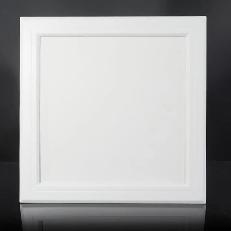 WOONEKY ABS Decorative Ceiling Access Door Panel – White Plastic Hatch Cover For Water Heater, Electrical, Or Cable Access – Dust & Water Protection, 13.2" Frame