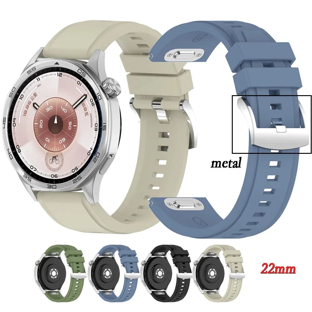 

Ремешок 22 мм для Huawei Watch GT6/5/4/3 46 мм, высококачественный браслет с металлической пряжкой и застежкой для Huawei Watch Series