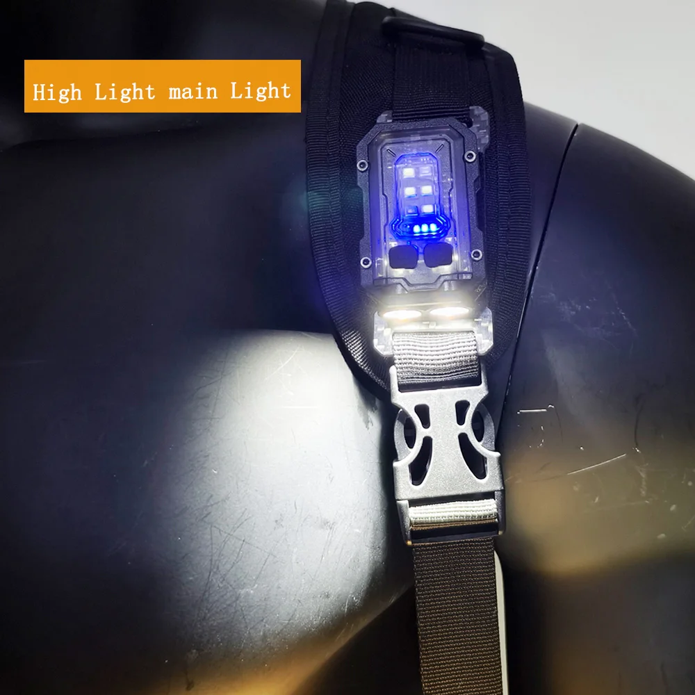 Neue EDC Taktische Taschenlampe Tragbare Mini Licht Outdoor Camping Wandern Werkzeuge Für Taktische Weste Molle System 25mm Rucksack Gurt – Detail 11