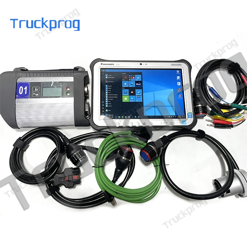 Newest Style MB Star C4 for Benz Full Chip SD Connect C4 Wifi Auto Doip Multiplexer Car Truck Diagnostic Tool+FZ G1 Tablet