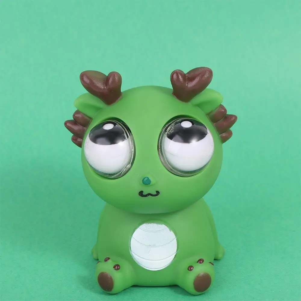 Simulation Dragon Burst Eye Dragon Cartoon Animal TPR Squeeze Ball Toys Cute Novelty Doll Squeeze Stretching Ball Girl Toy
