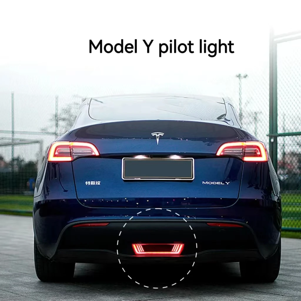 led Tail Light for Model Y Pilot Lamp with Dynamic Turn Signal Brake Led Bumper Reflector Rear Fog Lights