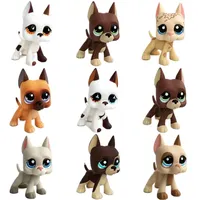 Original pet shop lps Bobble head toys great dane dogs #577 #750 #1493 #184 Rare pet girl's collection old Gen 3 toys