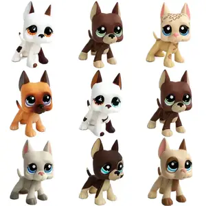 Rare pet littlest pet shop toy cute great dane dogs kids Bobble head puppy Collection Generation 3 Pets lps AliExpress