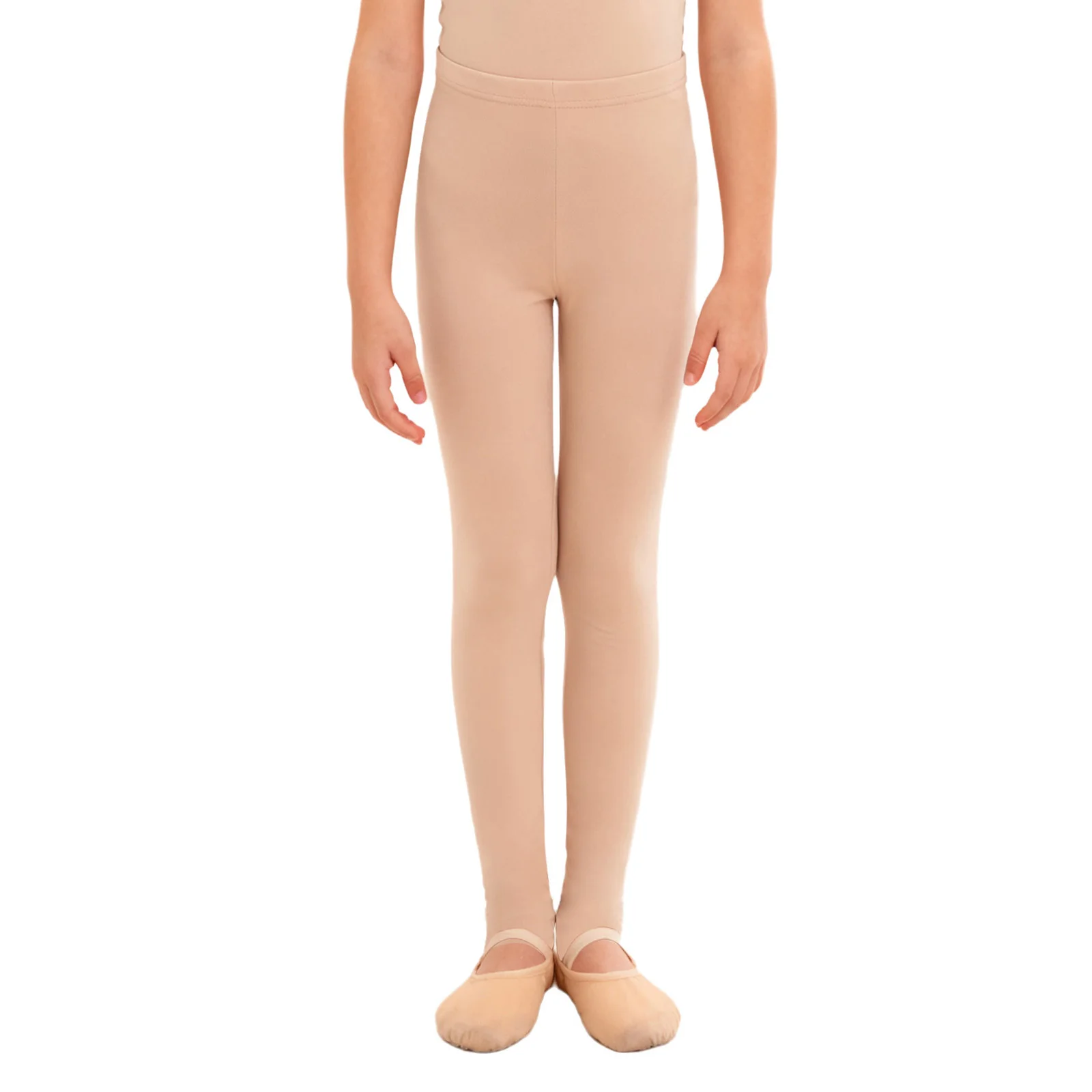 

Kids Girls Ballet Dance Practice Warm Up Tights Seamless Thermal Underwear Bottoms Elastic Waistband Regular/Stirrup Leggings