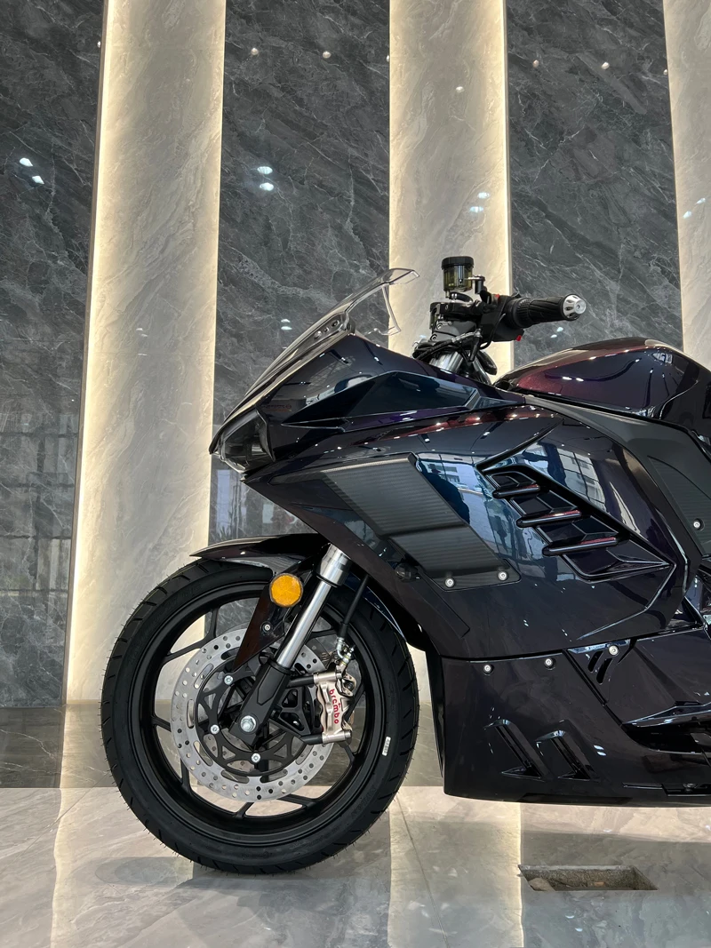 5000w Lithium Powerful High Speed Mid Drive Center Motor 130km/h Speed Racing Adult Electric Motorcycle