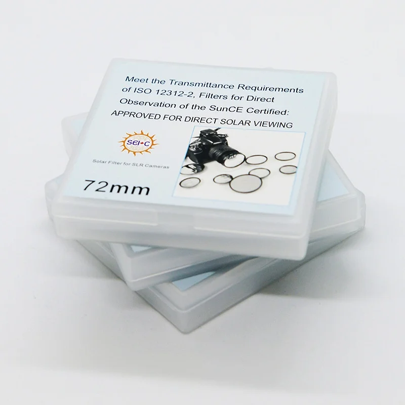 UV Filter Lens Solar Film for DSLR Mirrorless Camera Professional Astro Accessory for Annular Eclipse Sunspot Photography Shoot