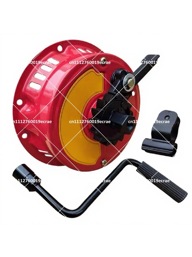 hand-cranked-no-pull-starter-iron-case-for-engine-water-pump-generator-micro-tiller-168-170f