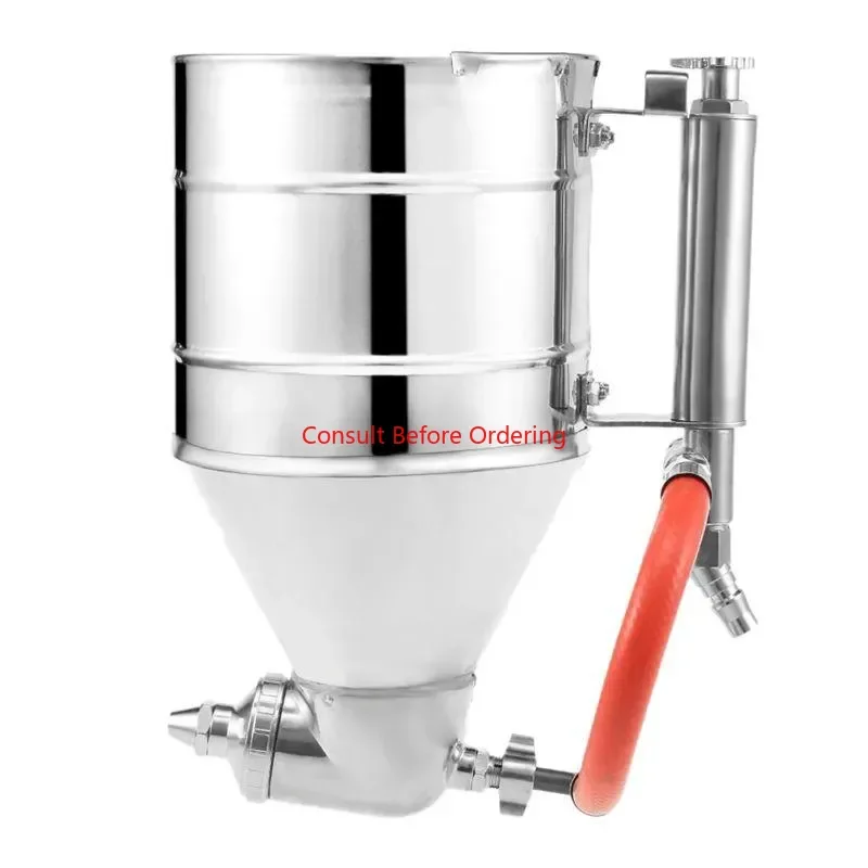 3500Ml Air Hopper Spray ManuaTool Paint Texture Tool Drywall Painting Sprayer With 6 Nozzles Air Stucco S