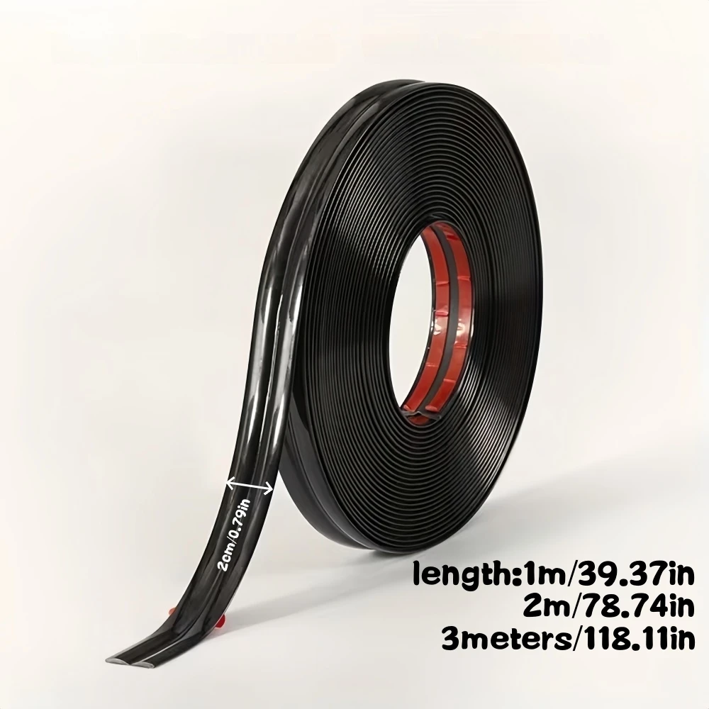 1Roll 1m/2m/3metersX2cm Table Edge Guard Furniture Corner Protector Strip Self Adhesive PVC Collision Proof Soft Bumper