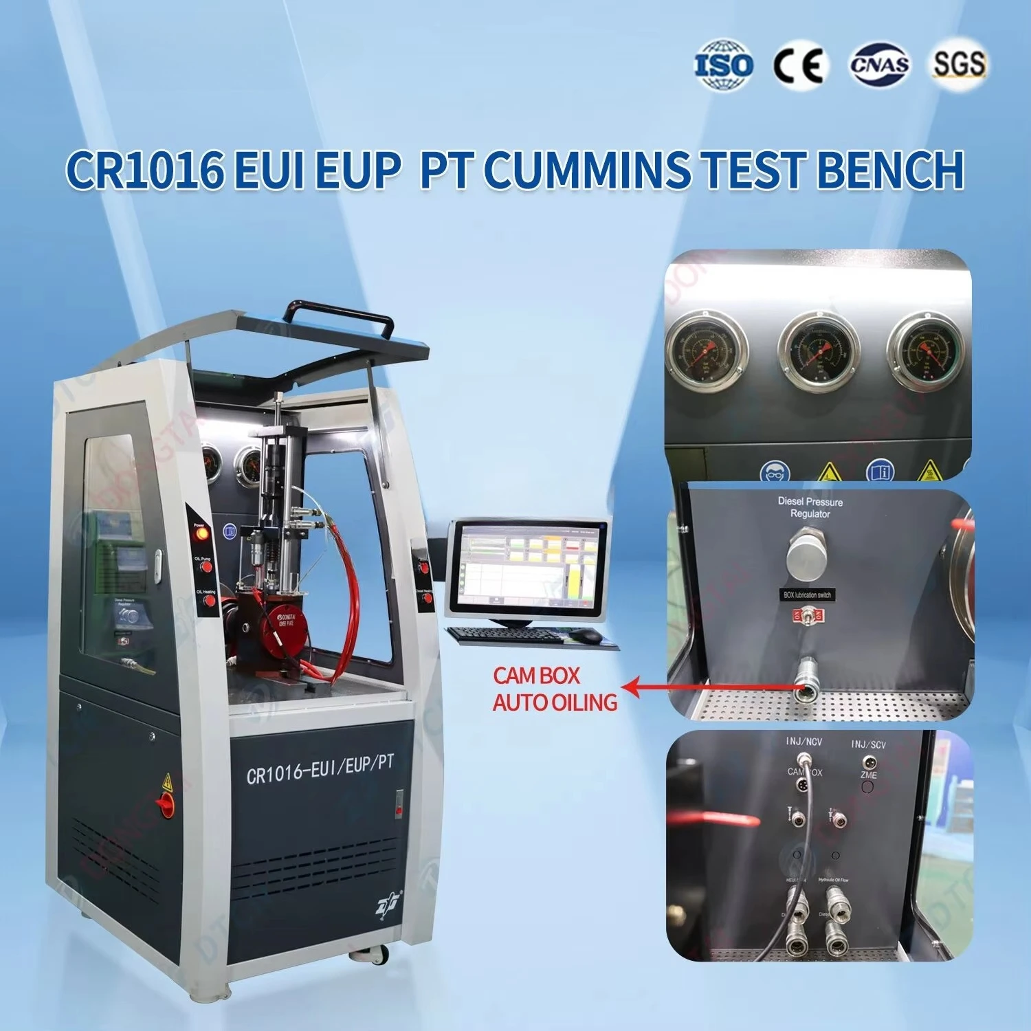 Common Rail Injector and Pump Test Rig CR1016-CRI CRP-BY CR1017