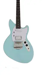 New Arrive 6 String Jagstang Model Electric Guitar In Seaweed Blue 210626