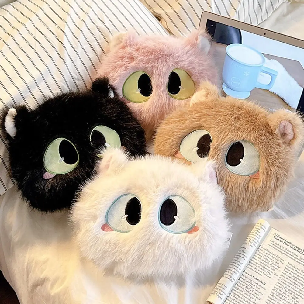 Cute Cat Electric Hot Water Bottle CCC Plug Flannelette Winter Heated Bag Explosion-Proof Reusable Hand Compress Heat Pack