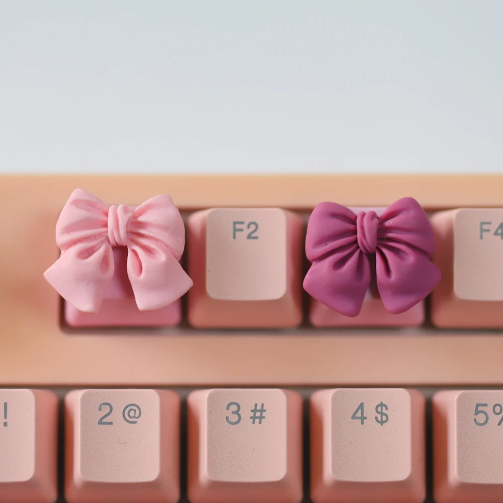 

New Bowknot Cute Esc Keycap Creative Kawaii Pink Keycaps Girl Woman for OEM Profile Cherry Mx Switch Mechanical Keyboard