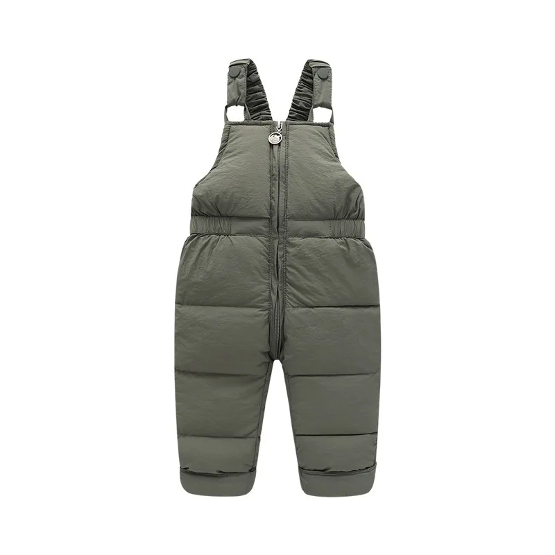 

2022 Korean Version Children's Down Coton Trousers Suspenders Winter Wear One-piece Baby Clothes Wholesale Kids' Jumpsuits