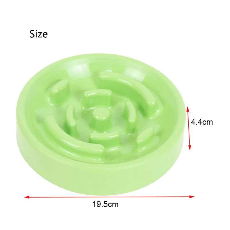 Plastic Dog Cat Slow Food Bowls Non-slip Food Storage Container Pet Feeding Dog Food Bowl Water Bottle For Pets Bowl Feeder Dish