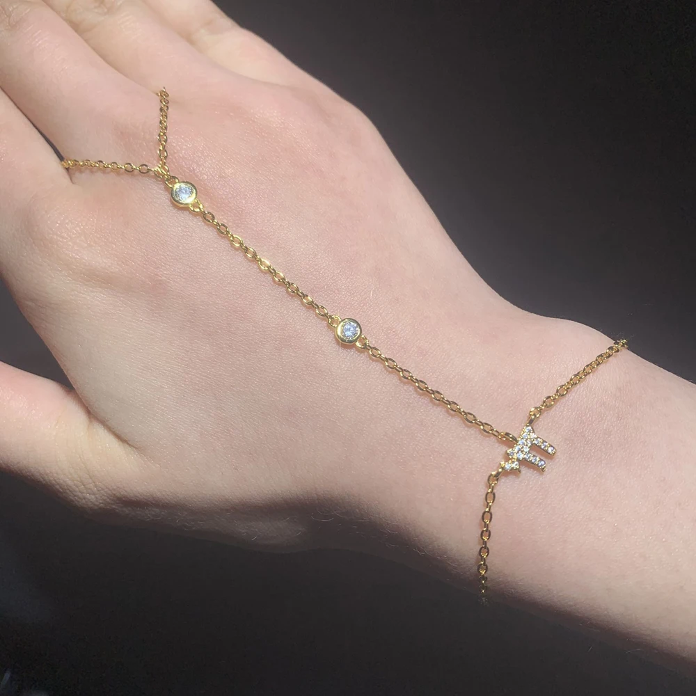 Silver Gold Color Micro Paved 5A CZ Chai Charm Hand Chain Bracelet for Women 2026 New Amulet Jewish Judaism Sign of Life Jewelry